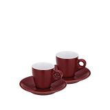 Kela Mattia Kırmızı 2'li Seramik Espresso Fincan Seti