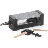 Kela Mini Raclette Granit Plakalı, Raclette 2 Kişilik Tomül, Yapışmaz Kaplamalı Çelik, Sıcak Taş, 400 Watt, Raclette 1 Kişilik - Siyah