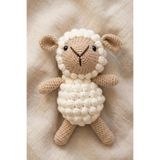 kelebeginruyasihobievi Amigurumi Organik Küçük Kuzu Oyuncak