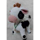kelebeginruyasihobievi Amigurumi Uyku Arkadaşı Organik Çanlı Buzu (İnek)
