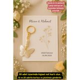 Kelebek 10 Adet Anahtarlık - Nişan Hediye - Kına Hediye - Nikah Hediye - Söz Hediye - Bride PRA-13038200-0154