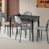 Kelebek 60 X 100 Cm Tekno Kenar Mdf H.g Açılır Masa 4 Adet Ay Sandalye Takım