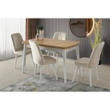 Kelebek Açılır Mdf Sadece Mutfak Masası 70 110cm 001 beyaz
