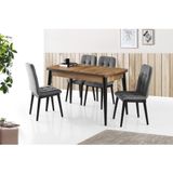 Kelebek Açılır Mdf Sadece Mutfak Masası 70 110cm 001 siyah