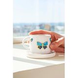 Kelebek Amore El Yapımı Seramik Double Kahve Fincanı Mug Kupa
