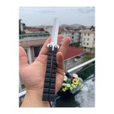Kelebek Antrenman Bıçağı Özel Tarak Tasarım Plastik Eğitim Bıçağı Butterfly Knife Plastik 1 Adet, 123vwqewq