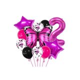 Kelebek Doğum Günü Partisi Balonları,Yaş Balon Set, 2