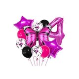 Kelebek Doğum Günü Partisi Balonları,Yaş Balon Set, 4