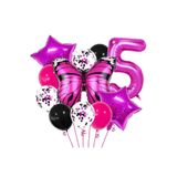 Kelebek Doğum Günü Partisi Balonları,Yaş Balon Set, 5