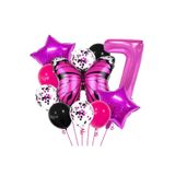 Kelebek Doğum Günü Partisi Balonları,Yaş Balon Set, 7