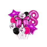 Kelebek Doğum Günü Partisi Balonları,Yaş Balon Set, 8