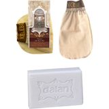 Kelebek Hakiki Koza Ipeği Lastikli Banyo Kesesi + Dalan Naturel Banyo Sabunu