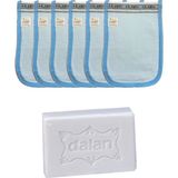 Kelebek Hamam Ince Banyo Kesesi Standart Mavi 6 Adet + Dalan Sultan Hamam Doğal Banyo Sabunu 200 gr