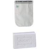 Kelebek Ince Standart Bağlamalı Beyaz Hamam Kesesi + Dalan Sultan Hamam Doğal Banyo Sabunu 200 gr