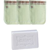 Kelebek Kalın Beyaz Hamam Kesesi 3 Adet + Dalan Sultan Hamam Naturel Banyo Sabunu 200 gr