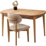 Kelebek Kaşıklıklı Diş Budak Açılır Naturel Ahşap Ayak 140X80 Masa (Açılımış Ölçüsü 175X80) - Dışbudak - 140 X 80