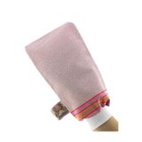 Kelebek Kese Kelebek Pembe Manşetli Lastikli Kral Kese Süper Kalın Çok Sert Banyo Hamam Gelin Çeyiz Spa Kesesi