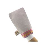 Kelebek Kese Kral Kese Gri Banyo Duş Peeling Eldiveni %100 Floş Ipek