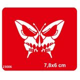 Kelebek Kuru Kafa Stencil Süsleme Ve Boyama Kalıbı