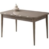 Kelebek Kütük Cappicino Renk Highgloss Açılır 130X80 Masa (Açılımış Ölçüsü 167X80) - Cappucino - 130 X 80