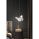 Kelebek Model Gold Kaplama 3 Renk Metal Salon Mutfak Oturma Yatak Odası Modern LED Sarkıt Avize - Altın - Seçenek 1