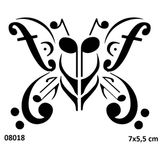 Kelebek Nota Yapışkanlı Stencil Süsleme Ve Boyama Kalıbı Stencil Kalıp