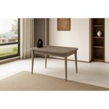 Kelebek Ortadan Açılır Büyüyen Yemek Masası Cappicino 70 x 120 cm - 120X70 - Capicino