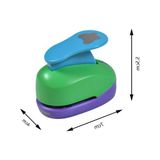 Kelebek Şekilli Delgeç, 2.5 Cm, Eğlenceli Tasarım - Acı Kahverengi - Bej