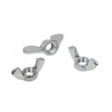 Kelebek Somun 1/4” 50 Adet Kaplamali Beyaz