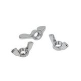 Kelebek Somun 3/8” 10 Adet Kaplamalı Beyaz