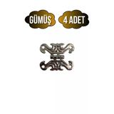 Kelebek Tavla Menteşesi Mobilya Kutu Menteşesi(Gümüş)(En:3cm Boy:2cm) Gümüş Gümüş - 4 Adet