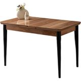 Kelebek Tekno Hazar Desen Highgloss Açılır 120X70 Masa (Açılımış Ölçüsü 150X70) - Ahşap Desenli - 120 x 70