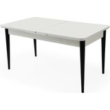 Kelebek Tekno Kar Beyaz Renk Highgloss Açılır 160X90 Masa (Açılımış Ölçüsü 197X90) - 160 X 90