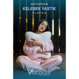 Kelebek Yastık - Özel Ortopedik Boyun Destekli Visco Yastık 57X45X13 Yeşil - 57 x 45 x 13 cm