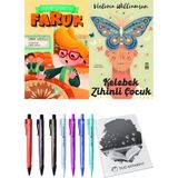 Kelebek Zihinli Çocuk ve Sınıftaki Gizemli Saat Faruk 2'li Set - Kalem