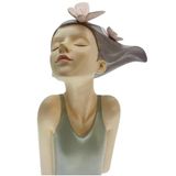 Kelebekli Kadın Dekoratif Biblo Poliresin Sanat Figürü 28x19 cm