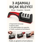 Kelepir Fırsatlar 3 Kademeli Ev Tipi Çakı Bıçak Bileyici Yeni Model Bileyici KPF66-T11X