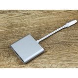 Kelepir Fırsatlar 3'in1 Type-C To HDMI 4K USB 3.0 Dönüştürücü Adaptör Matebook Samsung S8 S9 - Çok Renkli