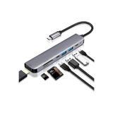 Kelepir Fırsatlar Chrommate Mac ile uyumlubook Pro Huawei Dell Uyumlu Type C 7+1 Hub Usb Hdmi Sd Çoğaltıcı Port Aleminyum Kasa beyaz