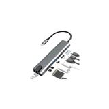 Kelepir Fırsatlar Type C Den 8 Ayrı Girişe Çeviren Laptop Için Rj-45 Lan Eternet Usb Usb 3.0 Hdtv Pd Sd Tf Çevirici beyaz