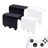 KELIFANG Yedek Pil Kapağı Xbox Serisi X, Xbox Serisi S Kumandası ile Uyumlu, Pil Arka Kapak Onarım Parçası Xbox Kablosuz Kumanda ile Uyumlu (Siyah, Beyaz)