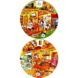 KELIME ÇARKI - EV VE EV EŞYALARI (İNGILIZCE, İSPANYOLCA, ALMANCA, FRANSIZCA, İTALYANCA) MULTILINGUAL VOCABULARY WHEELS - IN THE HOUSE - KOLEKTIF
