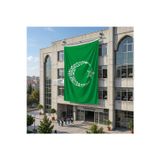 Kelime-İ Tevhid Ay Yıldız Türk Bayrağı 140gr Premium Raşel Kumaş 6x9 metre