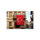 Kelime-i Tevhid Besmele Ayyıldız Türk Bayrağı 140gr Premium Raşel Kumaş 300x450cm