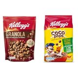 Kellogg's 340 gr Çikolata Parçacıklı ve Fındıklı Granola + 450 gr Coco Pops Çikolatalı Buğday ve Mısır Gevreği