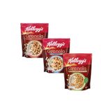 Kellogg's 3lü Granola Paketi,çikolata Parçacıklı Ve Fındık,meyveli,a.fıstıklı Ve Beyaz Çikolata