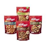 Kellogg's 4'lü Granola Paketi, Çikolata Parçacıklı ve Fındık,Klasik,Meyveli,Antep Fıstıklı ve Beyaz Çikolata