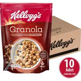 Kellogg's Çikolata Parçacıklı ve Fındıklı Granola 340 G x 10 Adet,%44 Yulaf Ezmesi, Lif Kaynağı Kahvaltılık Gevrek - 340 gr