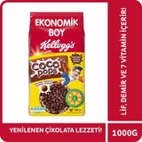 Kellogg's Coco Pops 1 kg Çikolatalı Tahıl Topları Mısır ve Buğday İçeren Ekonomik Paket