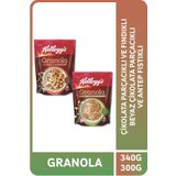 Kellogg's Granola Çikolata Parçacıklı Fındıklı 340 G Ve Antep Fıstıklı Beyaz Çikolatalı 300 G